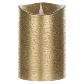 Simplux LED Candle Set With Timer (Pair) 3.5" x 5.5" Made Of Wax & Plastic (Color: gold)