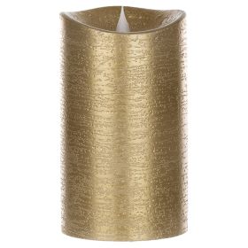 Simplux LED Candle Set With Timer (Pair of 2) 3.5" x 7.5"H Wax/Plastic (Color: gold)