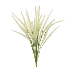 22"H Foxtail Set Of 6 Plastic Bundle Stem (Color: Green, White)