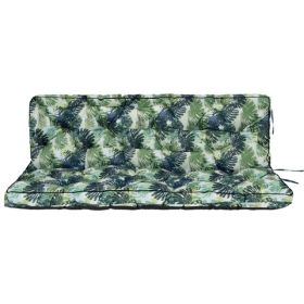 Outdoor Swing Cushions 55 Inch,Waterproof 4in  Thick Porch Swing Cushion Replacement With Backrest And Ties,Comfortable 2-3 Seat Pation Swing Pad For (Option: Default)