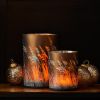 Candle Holder (Set Of 2) 5"H, 7"H Glass