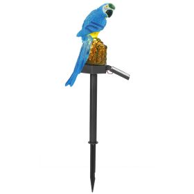 Solar Powered LED Parrot Garden Light - Waterproof Outdoor Landscape Decor (Option: Blue-1Pc)