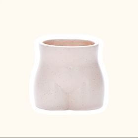 Ceramic Human Body Vase - Artistic Decorative Flower Holder (Option: Butt)