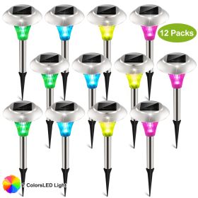 Waterproof 7-Color Solar Accent Lights (24Pcs Down to 4Pcs) (Option: 12Pcs)