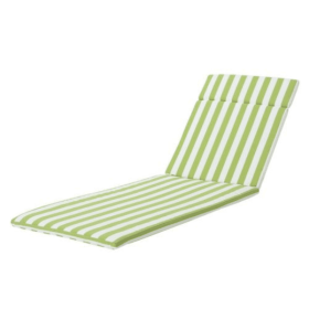 Set Of 2 Salem Outdoor Lounge Chair Cushions (Cushions Only) (Option: WhiteGreen)