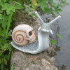 Halloween Resin Snail Skull Outdoor Garden Statue