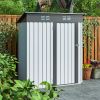 5 x 3 Ft Outdoor Metal Garden Storage Shed With Lockable Doors
