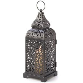 Promenade Ornate Yet Elegant Contemporary Candle Lantern (Color: Color B, size: 13 In)