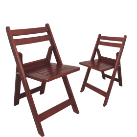 Comfort Leisure Wood Folding Chair(Set of 2),Walnut, 18.1\"x24.8\""x29.5\""" (Material: Soild Wood, Color: Walnut)