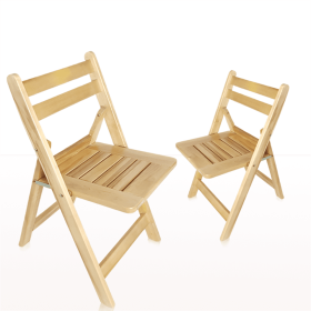 Comfort Leisure Wood Folding Chair(Set of 2),Walnut, 18.1\"x24.8\""x29.5\""" (Material: Soild Wood, Color: Natural)
