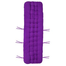 Thick Padded Chaise Cushion For Indoor/Outdoor Use - Recliner & Rocker Mat (Option: Purple-Standard)
