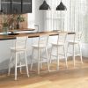 30" Swivel Bar Stool Set (2) With Footrests
