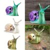 Halloween Resin Snail Skull Outdoor Garden Statue