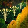 2 Solar-Powered Firefly Garden Stake Lights Waterproof For Patio & Landscaping