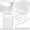 Indoor Outdoor Wooden High Back Rocking Chair