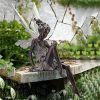 Resin Sitting Fairy Outdoor Garden Ornament