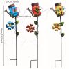 Solar Garden Butterfly Watering Can With Hanging Fairy String Lights