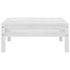 5 Piece Patio Lounge Set In White Solid Pinewood
