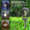 Set Of 4 Solar-Powered Pathway Lights For Outdoor Gardens