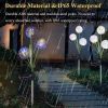 Set Of 2 Solar-Powered Dandelion Lights For Outdoor Yard Decoration