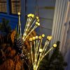 2 Solar-Powered Firefly Garden Stake Lights Waterproof For Patio & Landscaping