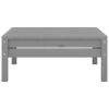 3 Piece Patio Lounge Set Solid Pinewood Gray