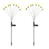 2 Solar-Powered Firefly Garden Stake Lights Waterproof For Patio & Landscaping