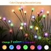 2Pcs Solar Firefly Lights Pathway Lamps IP65 Waterproof For Patio & Landscape
