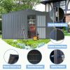 Backyard Storage Shed 11' x 12.5' With Steel Frame & Windows