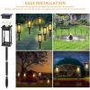 Set Of 4 Solar-Powered Pathway Lights For Outdoor Gardens