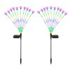 2 Solar-Powered Firefly Garden Stake Lights Waterproof For Patio & Landscaping